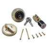 AP Products® 013-222 - Polished Brass Standard Key Deadbolt Knob Lock Set