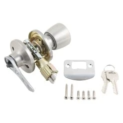 AP Products® - Stainless Steel Silver Standard Key Lock Knob Kit