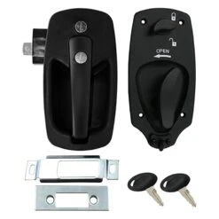 AP Products® - Bauer Euro Black Entry Door Lock With Deadbolt