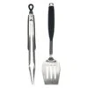 Mr. Bar-B-Q® - Stainless Steel 2-Piece BBQ Tool Set With Comfortable Non-Slip Rubberized Handles
