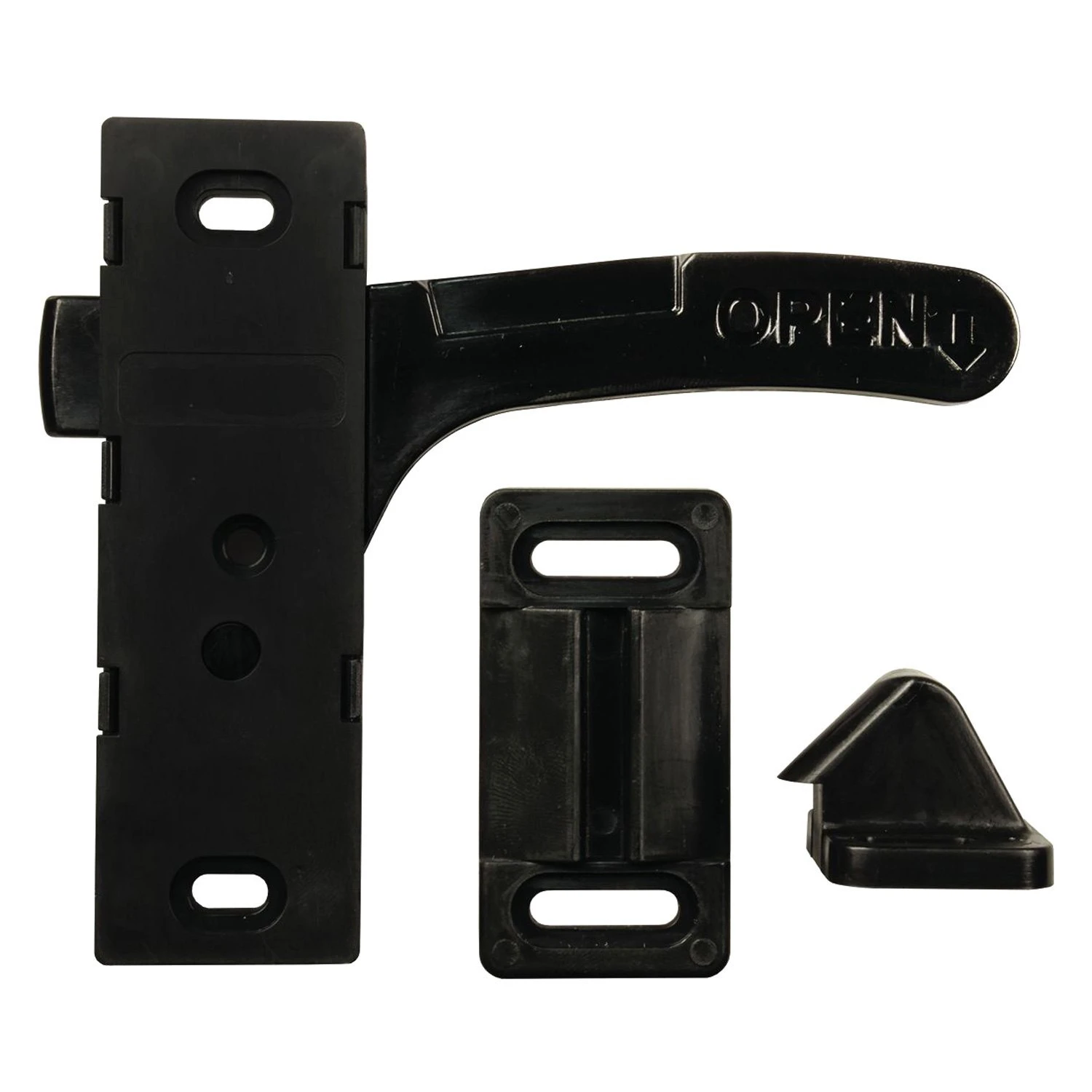 JR Products® - Black Bi-Directional Latch For Screen Doors 3 JR Products® - Black Bi-Directional Latch For Screen Doors