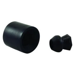 JR Products® - 1.5"H Black Plastic Low Profile Bumper Door Holder