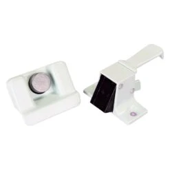 JR Products® 10795 - White Coleman Style Latch For Screen Doors