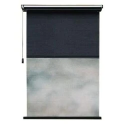 Carefree® 12040ZA36R-RP - Maxi SideVisor™ Black Polypropylene Manual Window Shade With Right Pull Cord