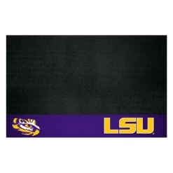 FanMats® 12107 - NCAA Louisiana State University 26" X 42" Grill Mat With "Tiger Eye" Logo & "LSU" Wordmark