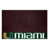 FanMats® 12125 - NCAA University Of Miami 26" X 42" Grill Mat With "U" Logo & "U Miami" Wordmark -Summit Trails 12125 1