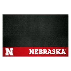 FanMats® 12128 - NCAA University Of Nebraska 26" X 42" Grill Mat With "Block N" Logo & "Nebraska" Wordmark