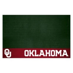 FanMats® 12129 - NCAA University Of Oklahoma 26" X 42" Grill Mat With "OU" Logo & "Oklahoma" Wordmark