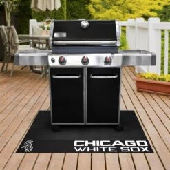 FanMats® 12149 - MLB "Chicago White Sox" 26" X 42" Grill Mat With "Sox" Primary Logo & "Chicago White Sox" Wordmark -Summit Trails 12149 2