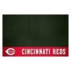 FanMats® 12150 - MLB "Cincinnati Reds" 26" X 42" Grill Mat With "C Reds" Logo & "Cincinnati Reds" Wordmark -Summit Trails 12150 1