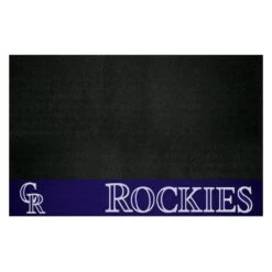 FanMats® 12152 - MLB "Colorado Rockies" 26" X 42" Grill Mat With "CR" Logo & "Rockies" Wordmark