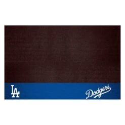 FanMats® 12158 - MLB "Los Angeles Dodgers" 26" X 42" Grill Mat With "LA" Logo & "Dodgers" Wordmark