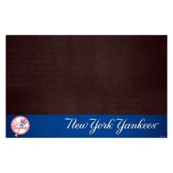 FanMats® 12162 - MLB "New York Yankees" 26" X 42" Grill Mat With "Circular Baseball With Script Yankees & Hat" Logo & Wordmark