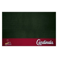 FanMats® 12169 - MLB "St. Louis Cardinals" 26" X 42" Grill Mat With "Cardinal With Bat" Logo & "Cardinals" Wordmark