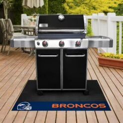 FanMats® 12183 - NFL "Denver Broncos" 26" X 42" Grill Mat With "Bronco" Logo & "Broncons" Wordmark