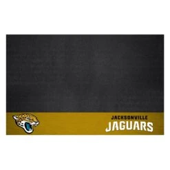 FanMats® 12188 - NFL "Jacksonville Jaguars" 26" X 42" Grill Mat With "Jaguar" Logo & "Jacksonville Jaguars" Wordmark