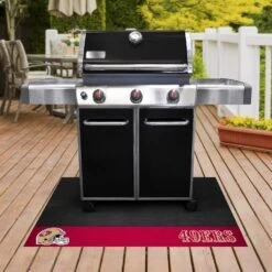 FanMats® 12200 - NFL "San Francisco 49ers" 26" X 42" Grill Mat With "Oval 49ers" Logo & "49ers" Wordmark