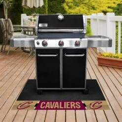 FanMats® 14200 - NBA "Cleveland Cavaliers" 26" X 42" Grill Mat With "C With Sword" Logo & "Clevel& Cavaliers" Wordmark -Summit Trails 14200 2
