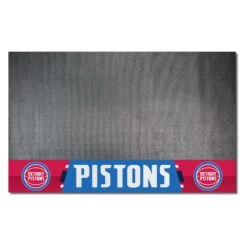 FanMats® 14203 - NBA "Detroit Pistons" 26" X 42" Grill Mat With "DP" Logo & "Detroit Pistons" Wordmark