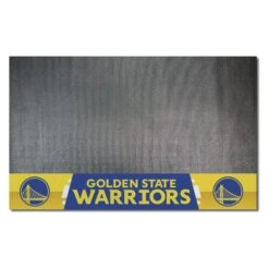 FanMats® 14204 - NBA "Golden State Warriors" 26" X 42" Grill Mat With "Circular Golden Gate" Logo & "Golden State Warriors" Wordmark