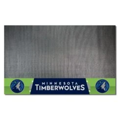 FanMats® 14212 - NBA "Minnesota Timberwolves" 26" X 42" Grill Mat With "Basketball & Wolf" Partial Logo & "Minnesota Timberwolves" Wordmark