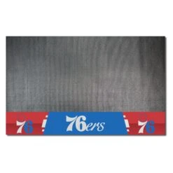 FanMats® 14217 - NBA "Philadelphia 76ers" 26" X 42" Grill Mat With "76 & Stars" Primary Logo