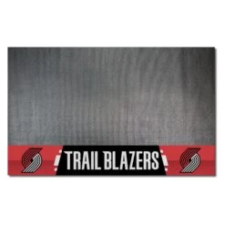 FanMats® 14219 - NBA "Portland Trail Blazers" 26" X 42" Grill Mat With "Pinwheel" Logo & "Portl& Trail Blazers" Wordmark