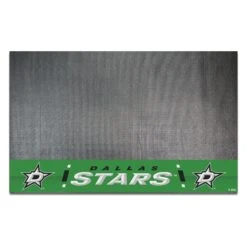 FanMats® 14233 - NHL "Dallas Stars" 26" X 42" Grill Mat With "D Star" Logo & Wordmark