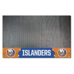 FanMats® 14242 - NHL "New York Islanders" 26" X 42" Grill Mat With "NY Islanders Circle" Logo & Wordmark