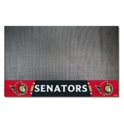 FanMats® 14244 - NHL "Ottawa Senators" 26" X 42" Grill Mat With "Senator" Logo & Wordmark