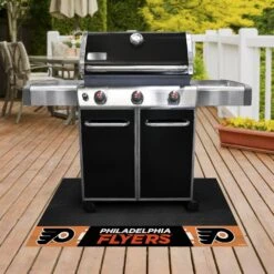 FanMats® 14245 - NHL "Philadelphia Flyers" 26" X 42" Grill Mat With "P" Logo & Wordmark -Summit Trails 14245 2