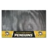 FanMats® 14247 - NHL "Pittsburgh Penguins" 26" X 42" Grill Mat With "Penguins" Logo & Wordmark