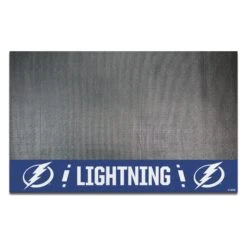 FanMats® 14250 - NHL "Tampa Bay Lightning" 26" X 42" Grill Mat With "Circle Lighting Bolt" Logo & Wordmark