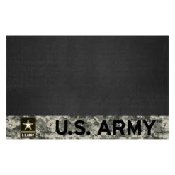 FanMats® 15682 - Military "U.S. Army" 26" X 42" Grill Mat With Camo "U.S Army" Official Logo