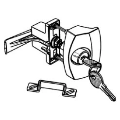 Strybuc® - Aluminum Screen Door Latch With Keys