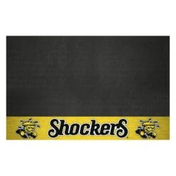 FanMats® 18091 - NCAA Wichita State University 26" X 42" Grill Mat With "WuShock" Logo & Wordmark