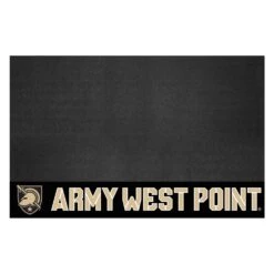 FanMats® 18247 - NCAA U.S. Military Academy 26" X 42" Grill Mat With "Shield With Armour" Primary Logo