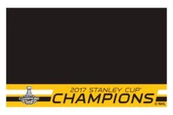 FanMats® 18250 - NHL "Pittsburgh Penguins" 26" X 42" Grill Mat With "2017 Stanley Cup Champions" Logo -Summit Trails 18250 2