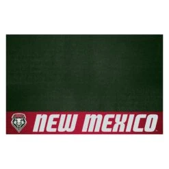 FanMats® 18282 - NCAA University Of New Mexico 26" X 42" Grill Mat With "Wolf Head & LOBOS" Logo & Wordmark
