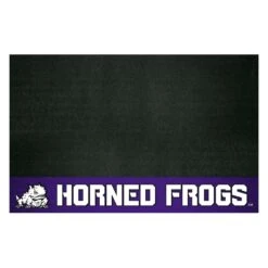 FanMats® 18315 - NCAA Texas Christian University 26" X 42" Grill Mat With "Horn Frog" Logo & Wordmark