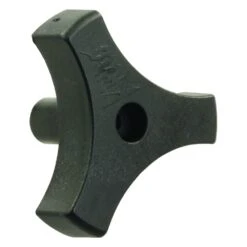 JR Products® 20195 - 13/16" Plastic Black Tri-Lug Shaft Knob For Hinged Windows