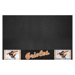 FanMats® 2052 - MLB "1975 Baltimore Orioles" 26" X 42" Retro Grill Mat