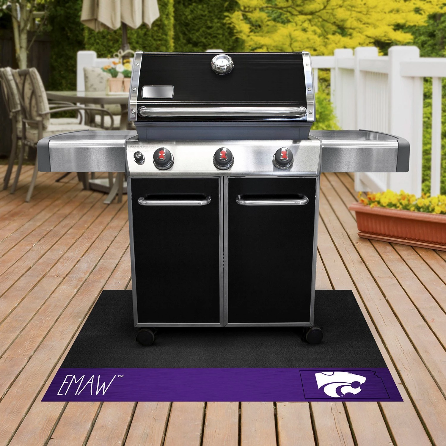 FanMats® 21133 - Southern Style NCAA Kansas State University 26" X 42" Grill Mat 3 FanMats® 21133 - Southern Style NCAA Kansas State University 26" X 42" Grill Mat