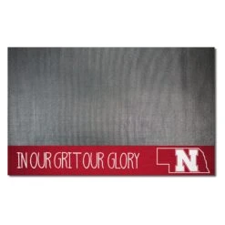 FanMats® 21173 - Southern Style NCAA Nebraska University 26" X 42" Grill Mat