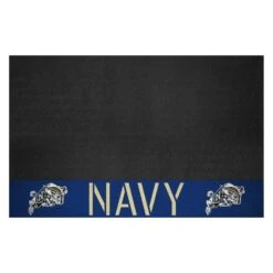 FanMats® 21630 - NCAA U.S. Naval Academy 26" X 42" Grill Mat With "Navy" Wordmark