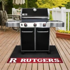 FanMats® 21631 - NCAA Rutgers University 26" X 42" Grill Mat With "Block R" Logo & Wordmark -Summit Trails 21631 2