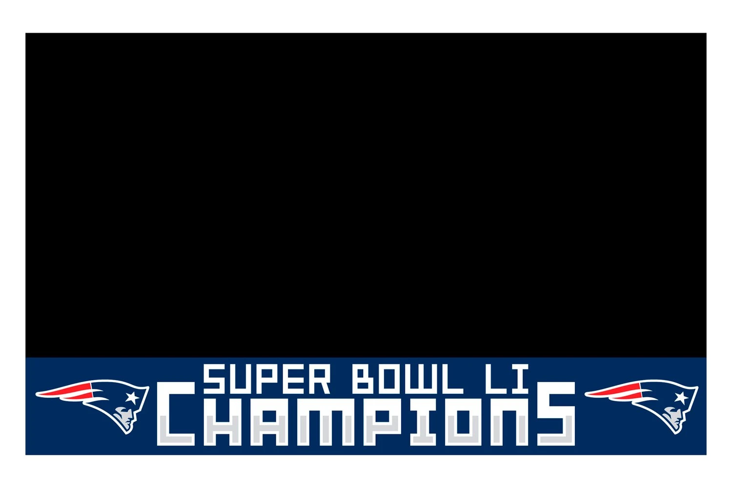 FanMats® 22022 - NFL "New England Patriots" 26" X 42" Grill Mat With "Super Bowl LI Champions" Logo 4 FanMats® 22022 - NFL "New England Patriots" 26" X 42" Grill Mat With "Super Bowl LI Champions" Logo - Image 2