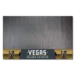 FanMats® 22914 - NHL "Vegas Golden Knights" 26" X 42" Grill Mat With "Knight Helmet" Logo & Wordmark