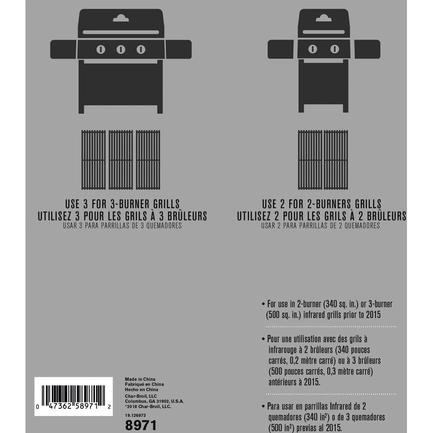 Char-Broil® - Commercial Series™ 2-3 Burner Tru-Infrared Replacement Grate 6 Char-Broil® - Commercial Series™ 2-3 Burner Tru-Infrared Replacement Grate - Image 4