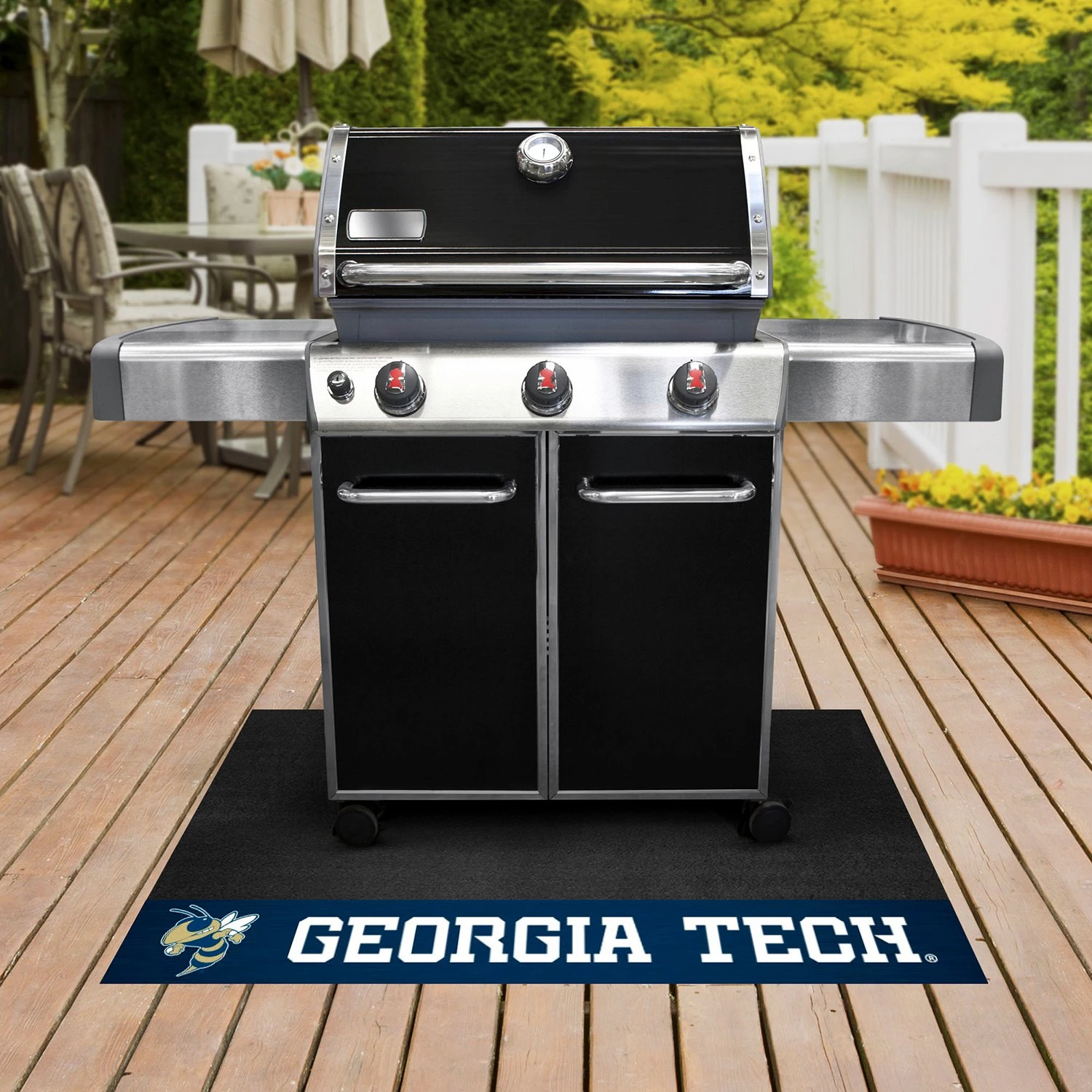 FanMats® 24005 - NCAA Georgia Tech 26" X 42" Grill Mat 3 FanMats® 24005 - NCAA Georgia Tech 26" X 42" Grill Mat
